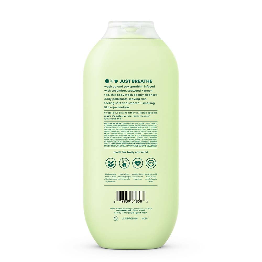 Botella de 473 ml Simply Nourish en el pack Method