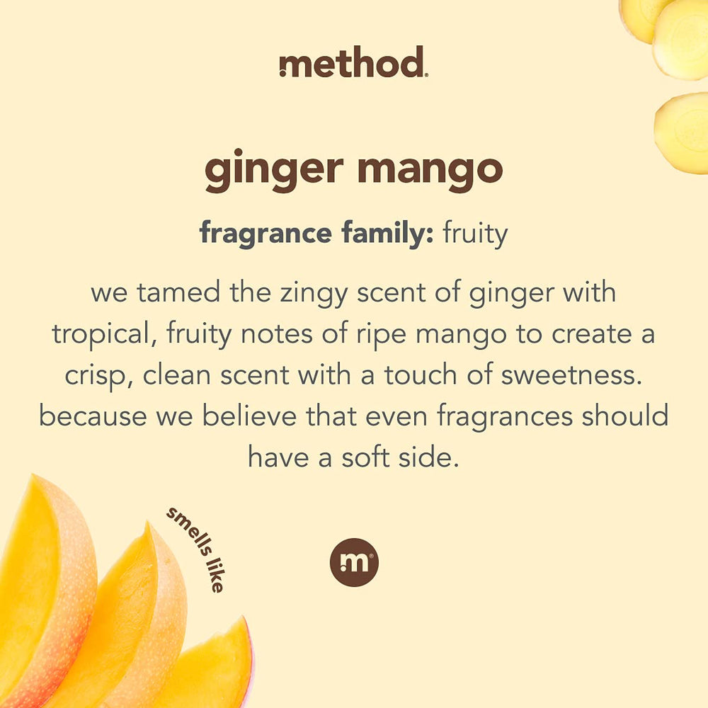 Uso junto al detergente para un aroma duradero con Ginger Mango.