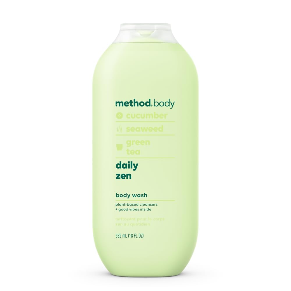 Method Daily Zen, botella de 532 ml, limpieza suave para la piel.