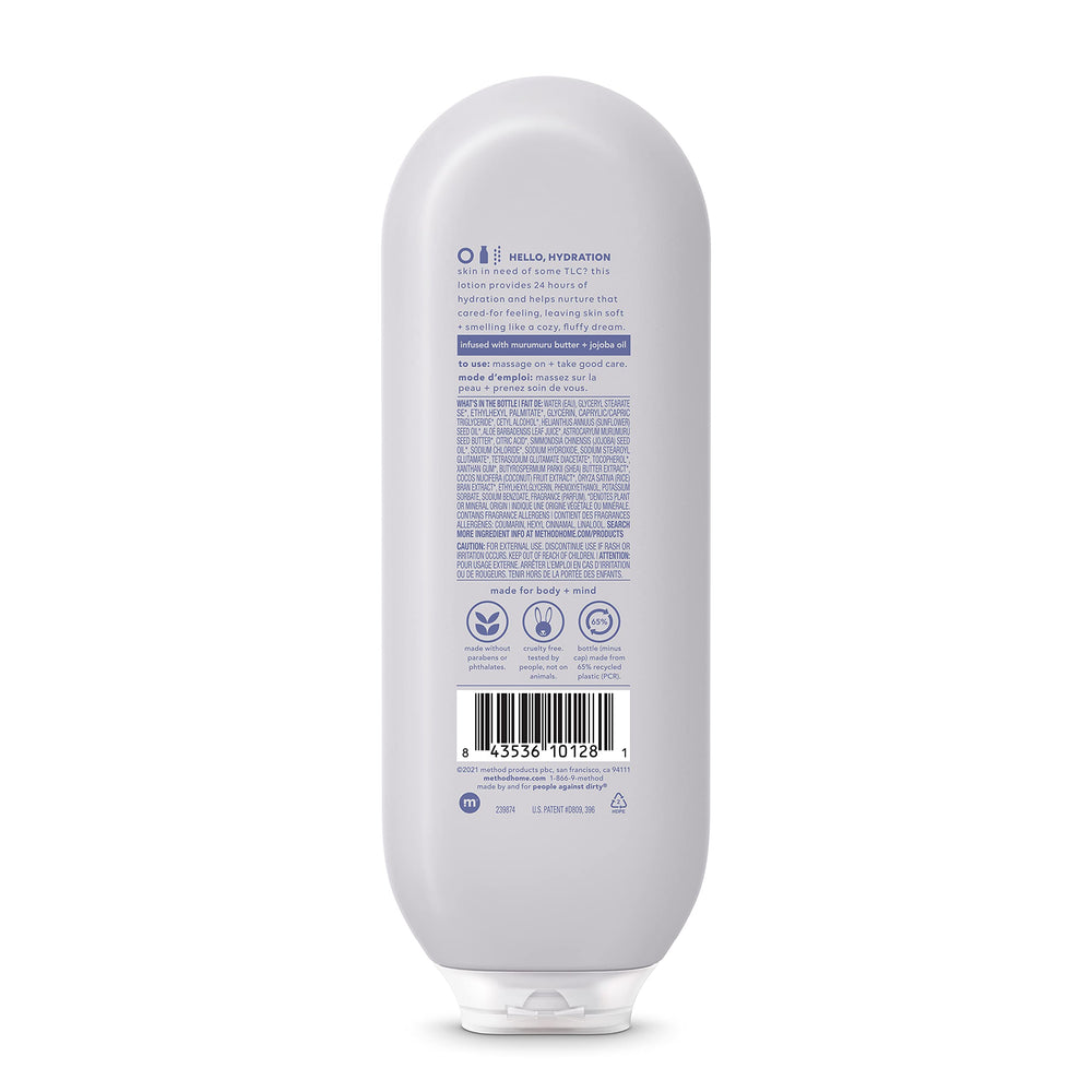 Loción corporal Method Simply Nourish, textura cremosa sin grasa