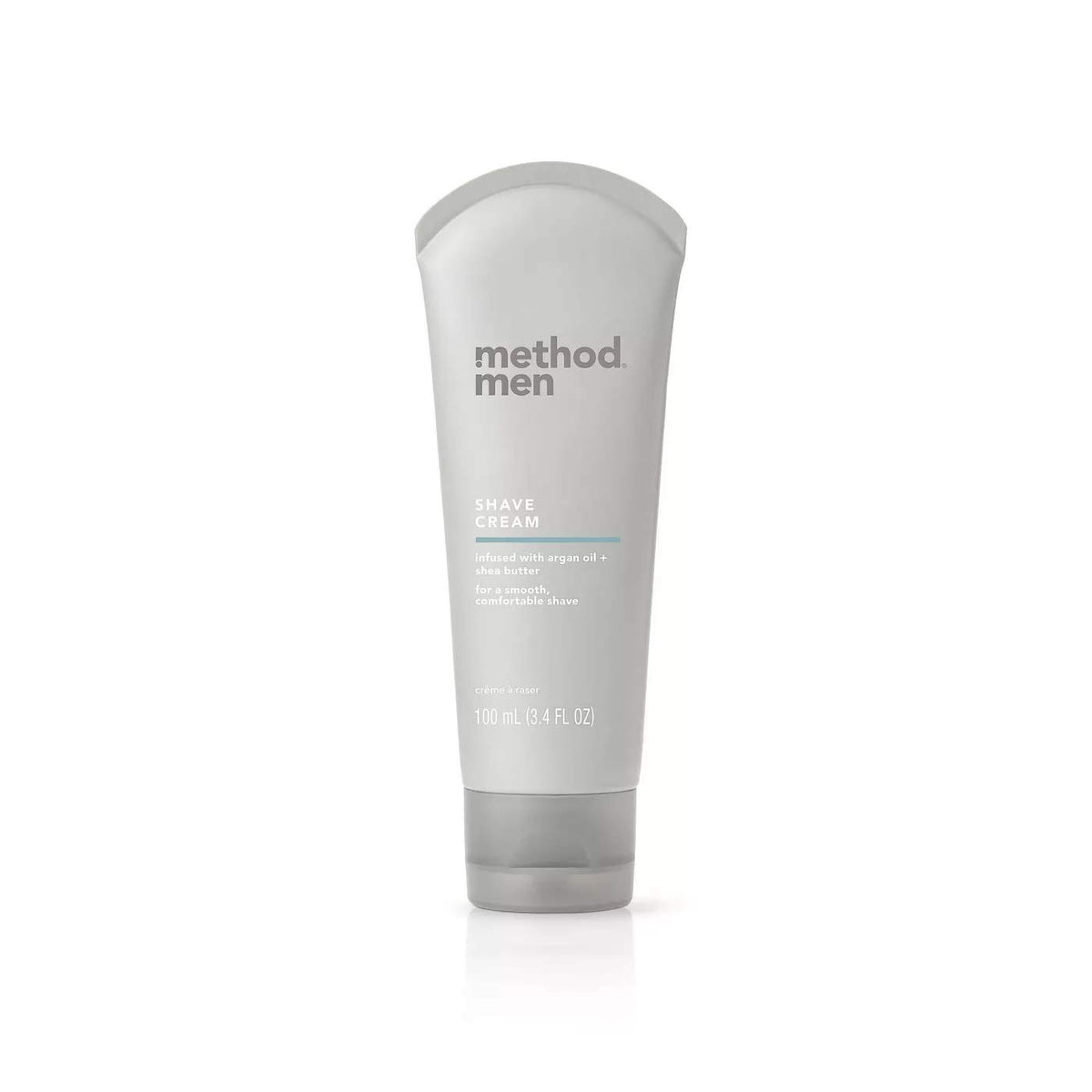Method Men crema de afeitar Sea + Surf en tubo para un afeitado suave.