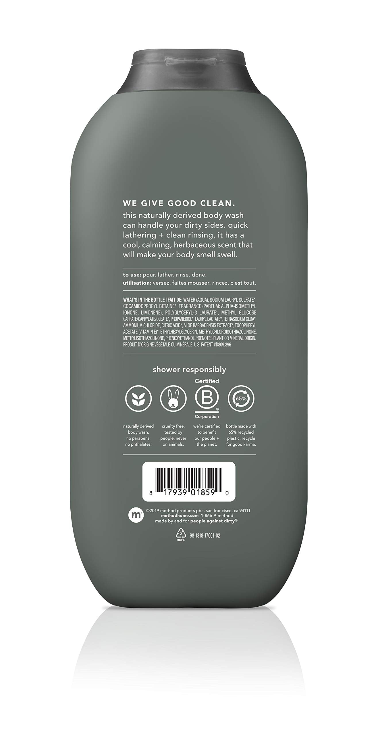 Method Men genevrier et sauge bouteille — parfum frais et usage quotidien