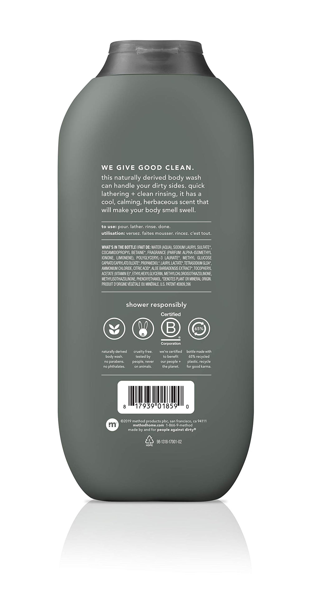 Method Men genevrier et sauge bouteille — parfum frais et usage quotidien