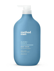 Method Men Glacier Granite, botella elegante y fragancia natural para duchas diarias.