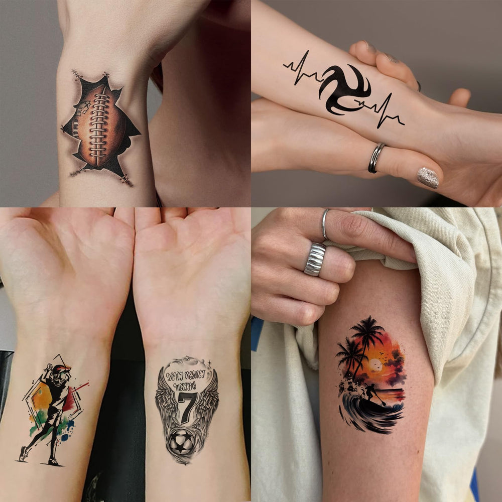 Metuu pequeño: tatuaje temporal compacto para muñecas y tobillos.