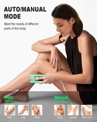 Uso de MEUKPE IPL en distintas zonas del cuerpo para depilación completa.