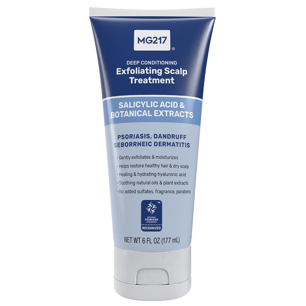 MG217 cuidado profundo del cuero cabelludo con exfoliación suave para piel clara.