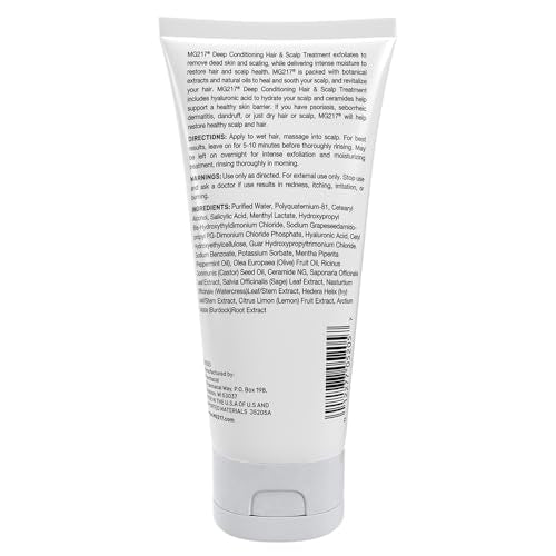 MG217 exfoliación con ácido salicílico para cuero cabelludo saludable.