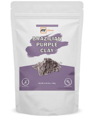 mGanna arcilla morada brasileña, envase 100 g, para mascarillas nutritivas.