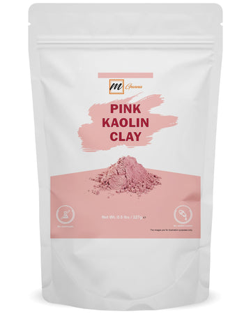 mGanna arcilla rosa polvo 227g, exfoliar suavemente y purificar poros