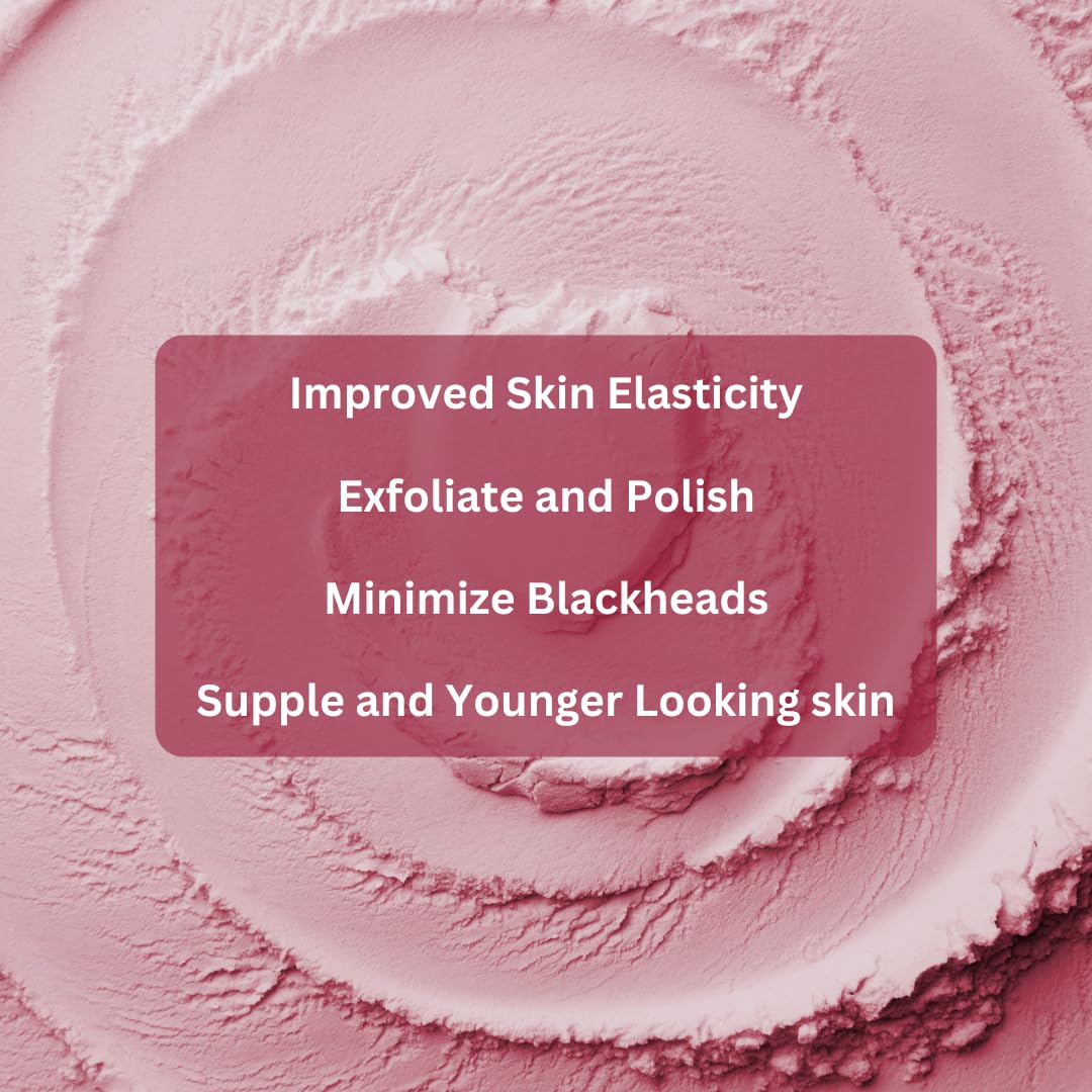 mGanna arcilla rosa, uso de cuidado de la piel para exfoliar