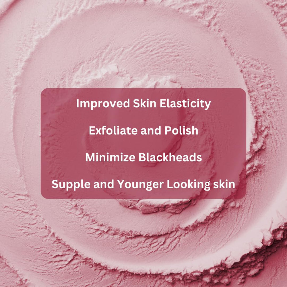mGanna arcilla rosa, uso de cuidado de la piel para exfoliar