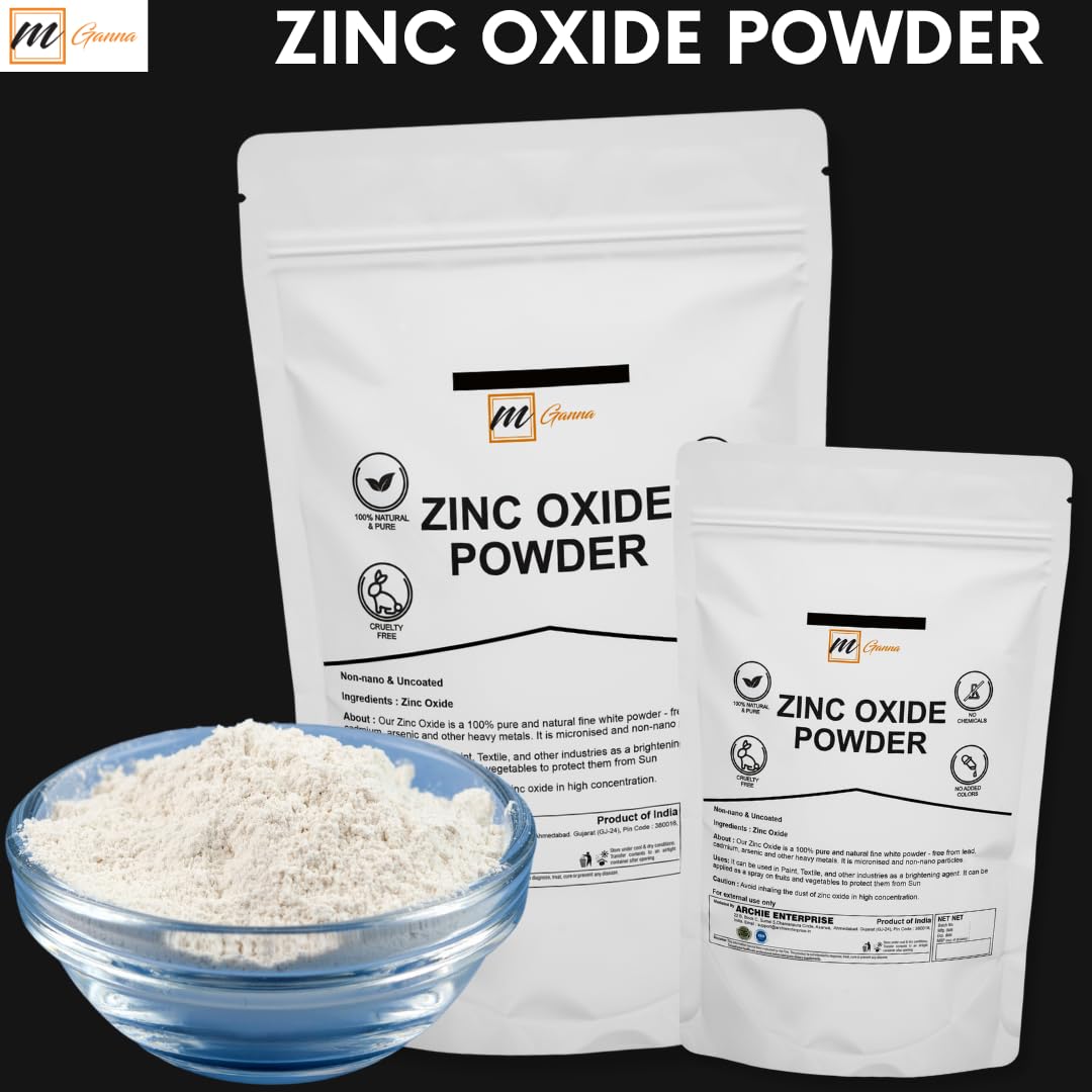 mganna óxido de zinc polvo con taza de medición para dosificar con precisión.