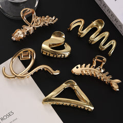 MHDGG gancho de pelo metal dorado para peinados de ocasión.