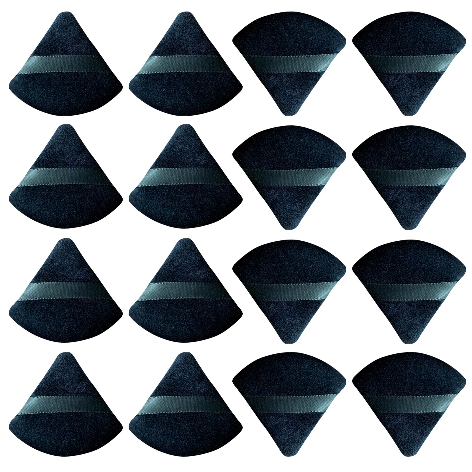 Esponja triangular MHHPL para rostro, aplicación precisa del polvo para acabado uniforme.