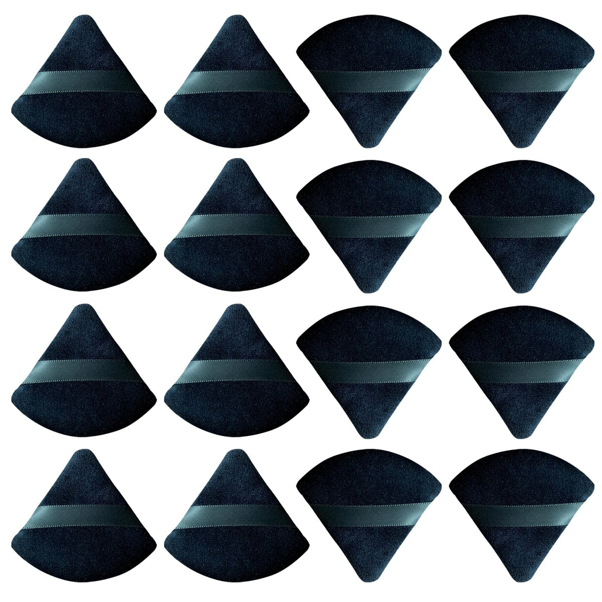 Esponja triangular MHHPL para rostro, aplicación precisa del polvo para acabado uniforme.