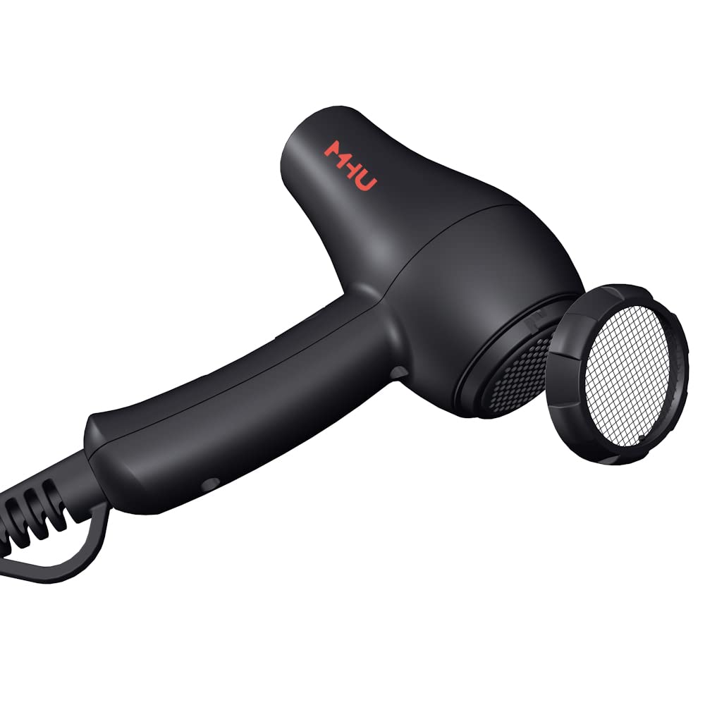 MHU secador con filtro desmontable y cable profesional de 1,8 m, uso diario