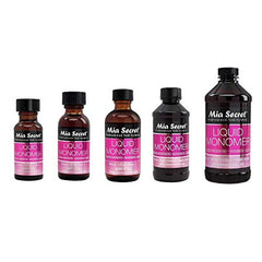 Mia Secret 8 oz bottle with acrylic powders hints at easy blending and performance