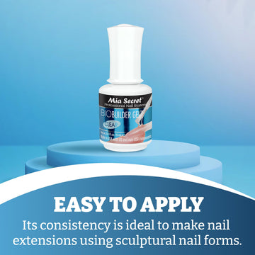 Gel de modelado con formas de uñas para extensiones seguras.