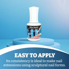Gel de modelado con formas de uñas para extensiones seguras.