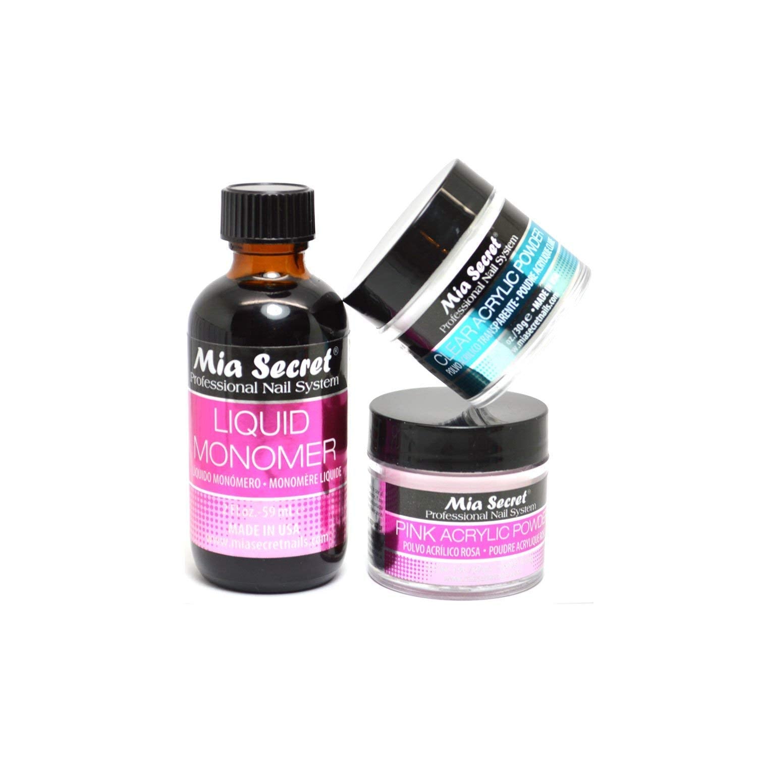 Mia Secret monómero líquido 2 oz para uñas con textura suave y adhesión