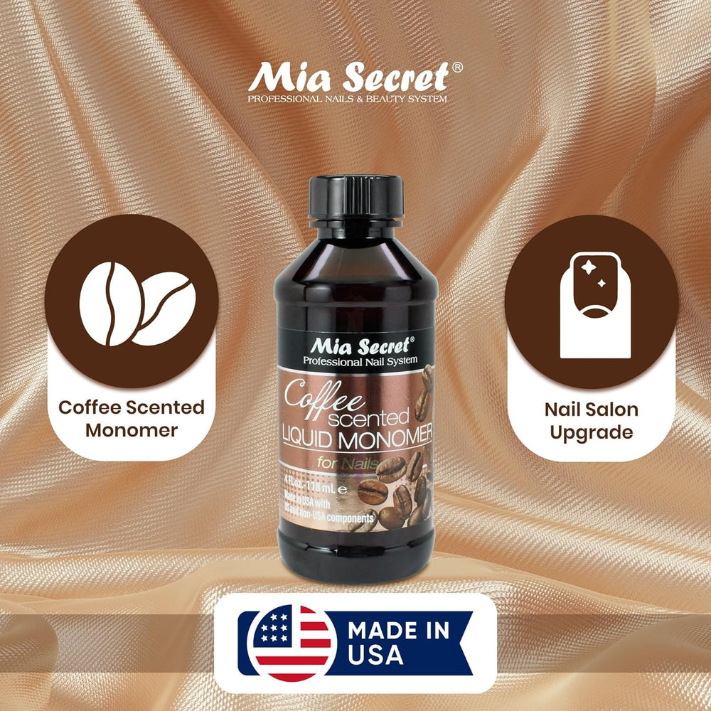Mia Secret monomero liquido aromado cafe ideal para entornos de trabajo