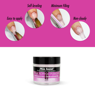 Mia Secret no amarillento: color rosa estable y duradero.