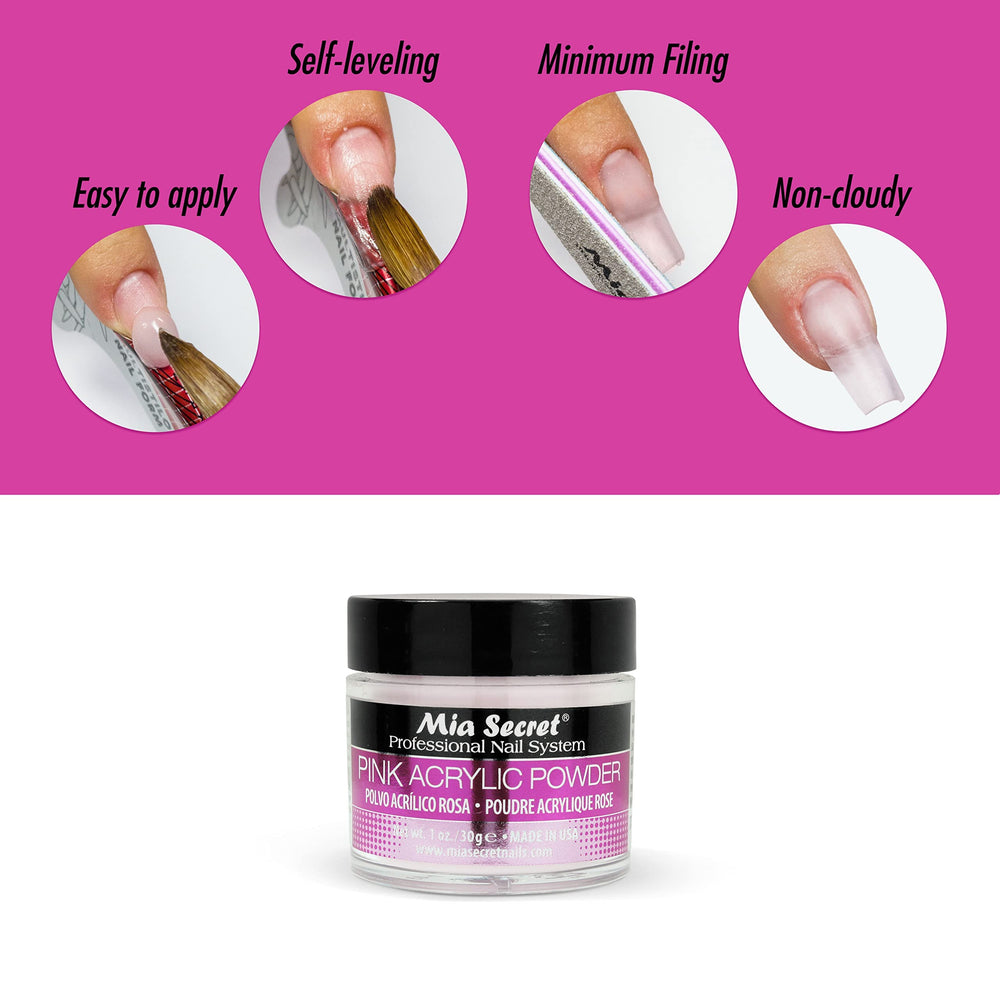Mia Secret no amarillento: color rosa estable y duradero.