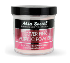 MIA SECRET polvo acrílico Cover Pink 4 oz, acabado natural y homogéneo