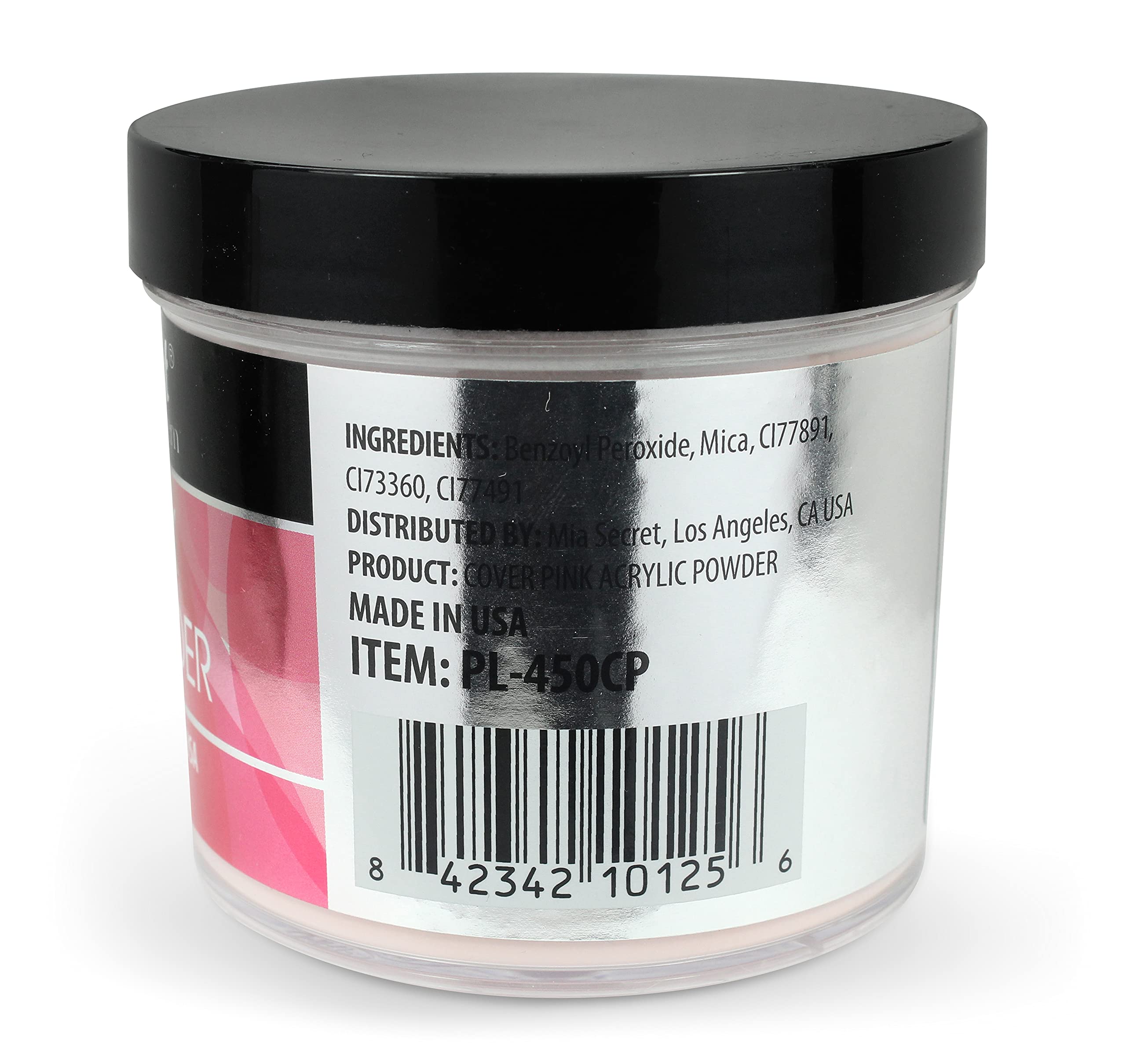 Mia Secret polvo acrilico rosa cubriente para disenos-uñas