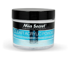 Mia Secret polvo acrílico transparente 2oz ideal para encapsulado claro