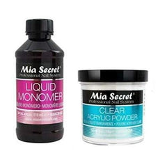 Mia Secret poudre acrylique claire 4oz, base nette et durabilité possibles
