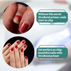 Revestimiento de larga duración con Mia Secret Xtrabond para mayor durabilidad.