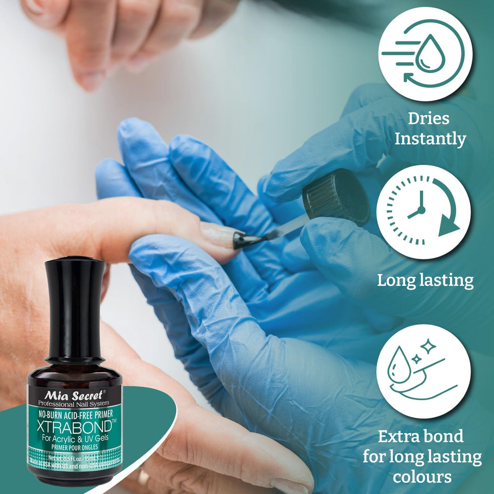 Protección de uñas y cutículas gracias a Mia Secret Xtrabond.