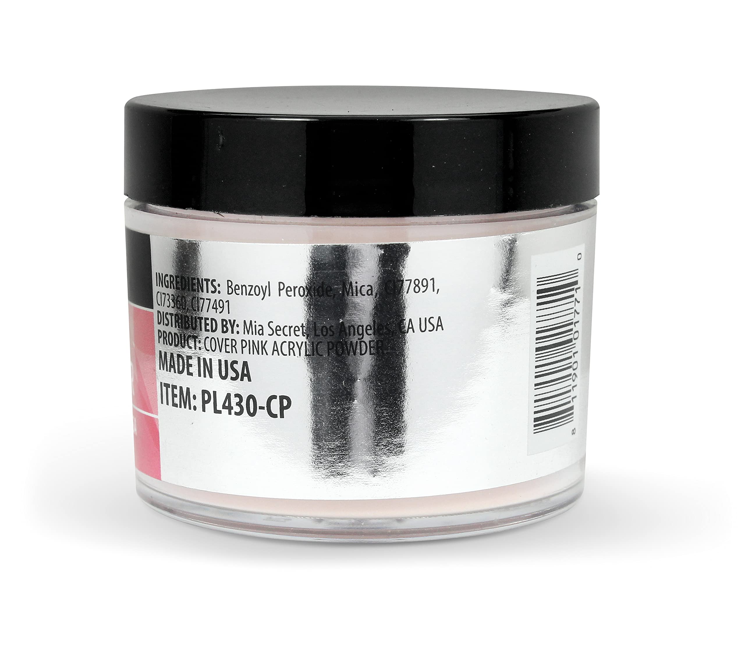 Mia Secret Polvo acrílico sin MMA mejora adherencia y reduce irritaciones.