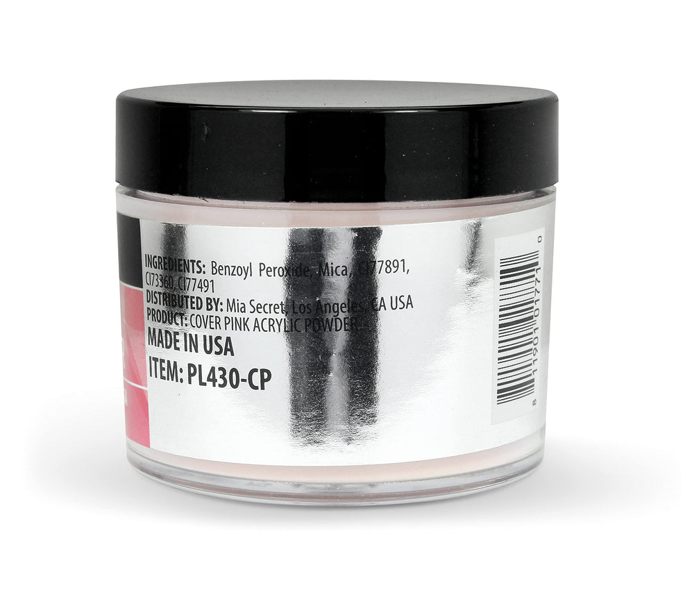 Mia Secret Polvo acrílico sin MMA mejora adherencia y reduce irritaciones.