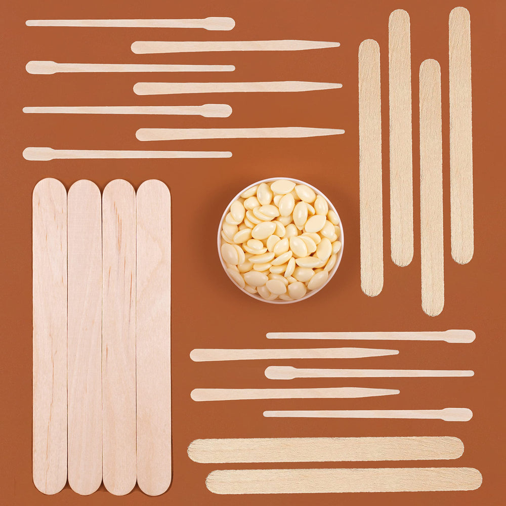Mibly palitos de madera para paletas y uso en estética.