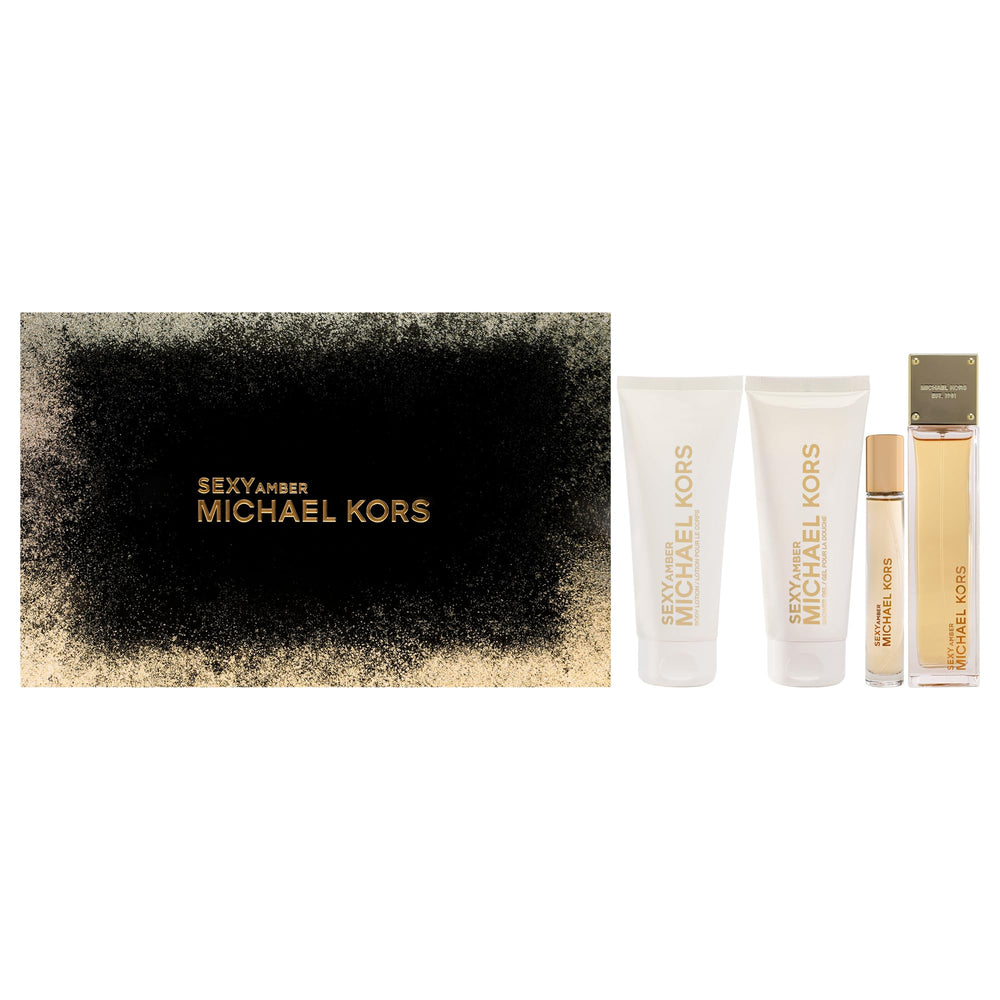 Frasco de Michael Kors Sexy Amber EDP, fragancia cálida y elegante.