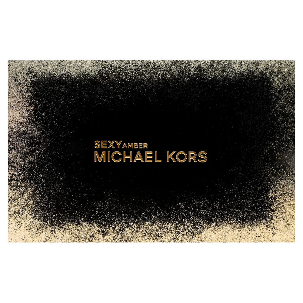 Estuche regalo de Michael Kors Sexy Amber, presentación elegante.