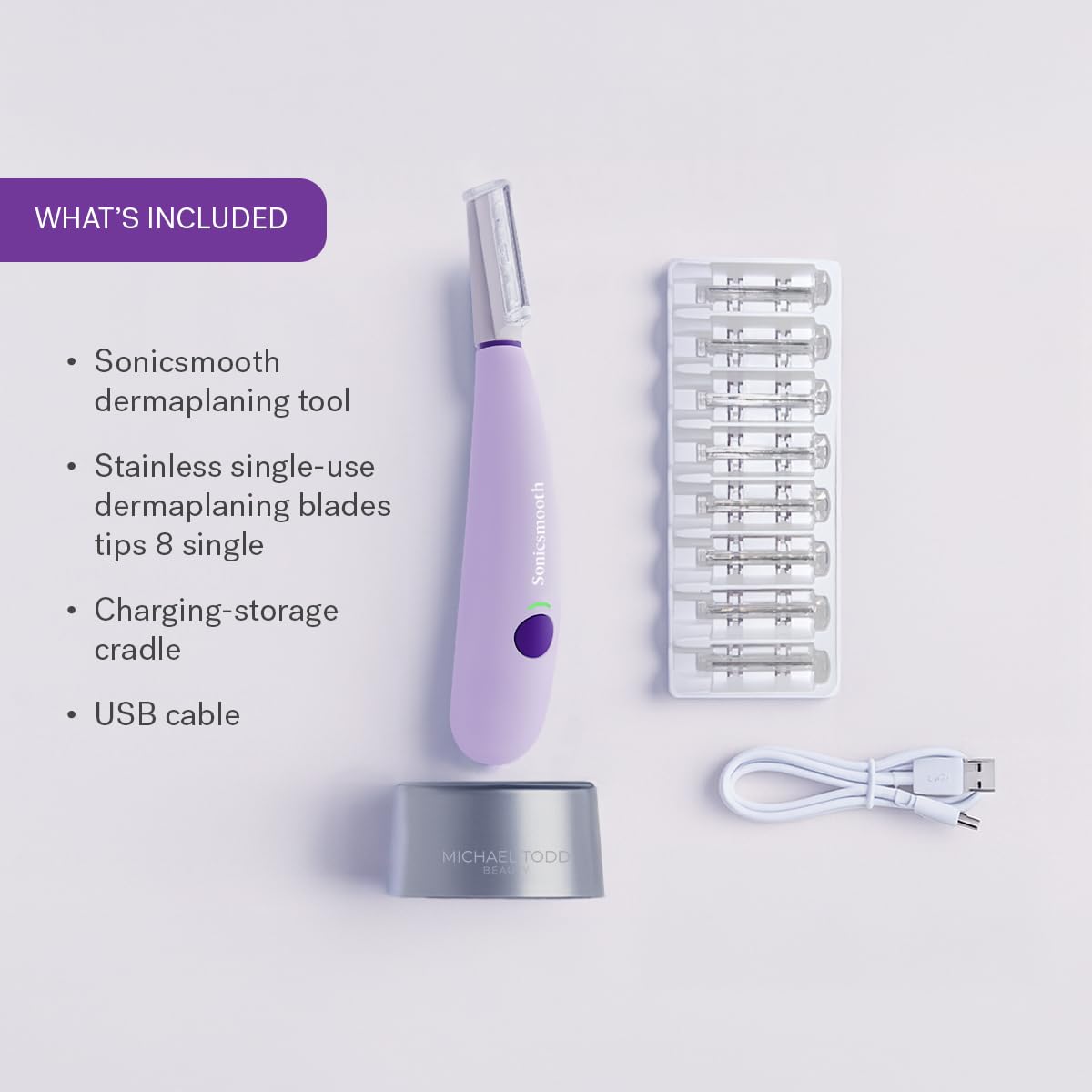 MICHAEL TODD Sonicsmooth: hojas duraderas para ocho semanas de dermaplaning