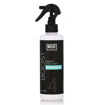 Miche Beauty spray hidratante para cabello, hidrata y suaviza mechones secos.