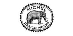 Michel Design Works refill label highlighting sweet almond, cherry, vanilla, and honey scent