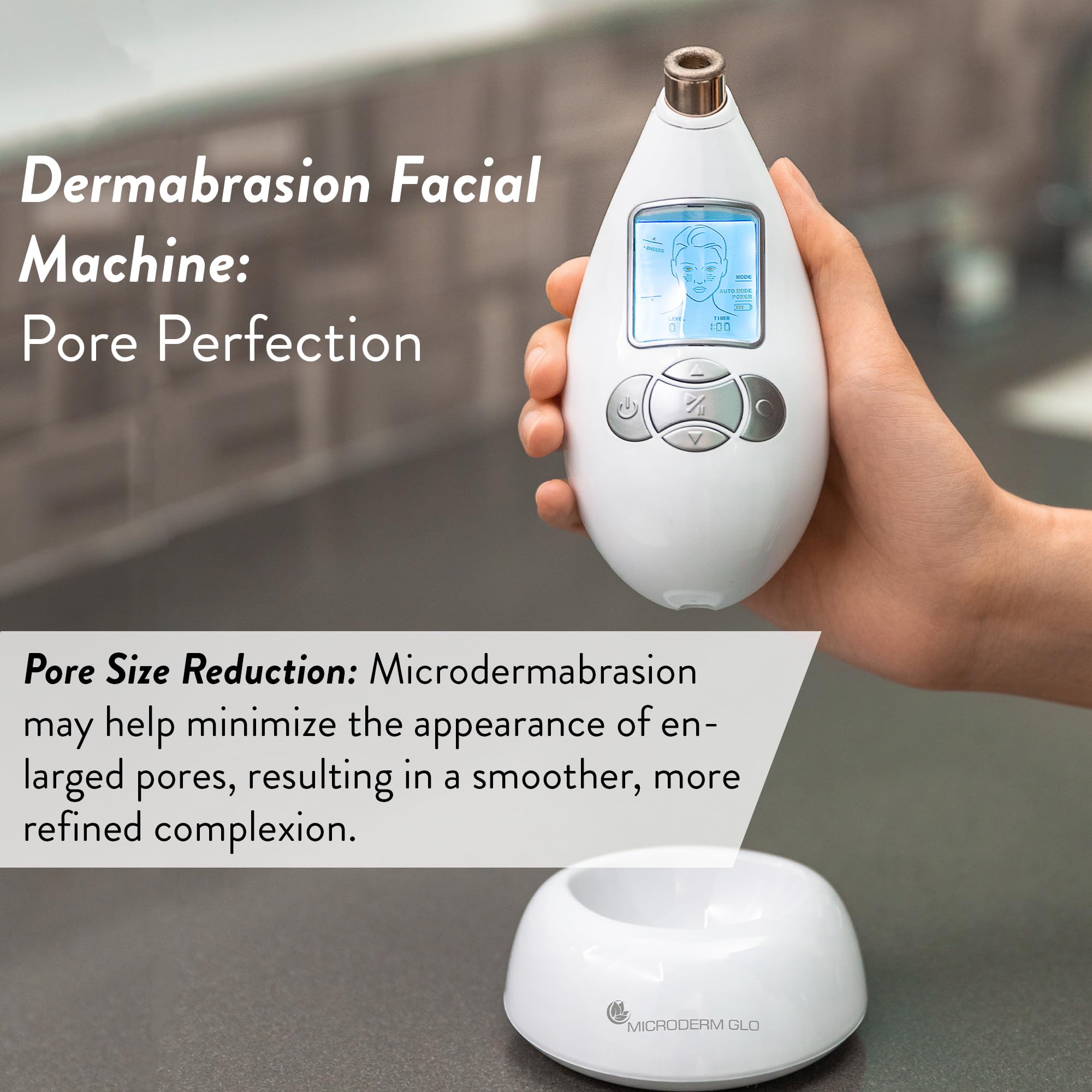 Microderm GLO: brillo de piel radiante tras la exfoliación.