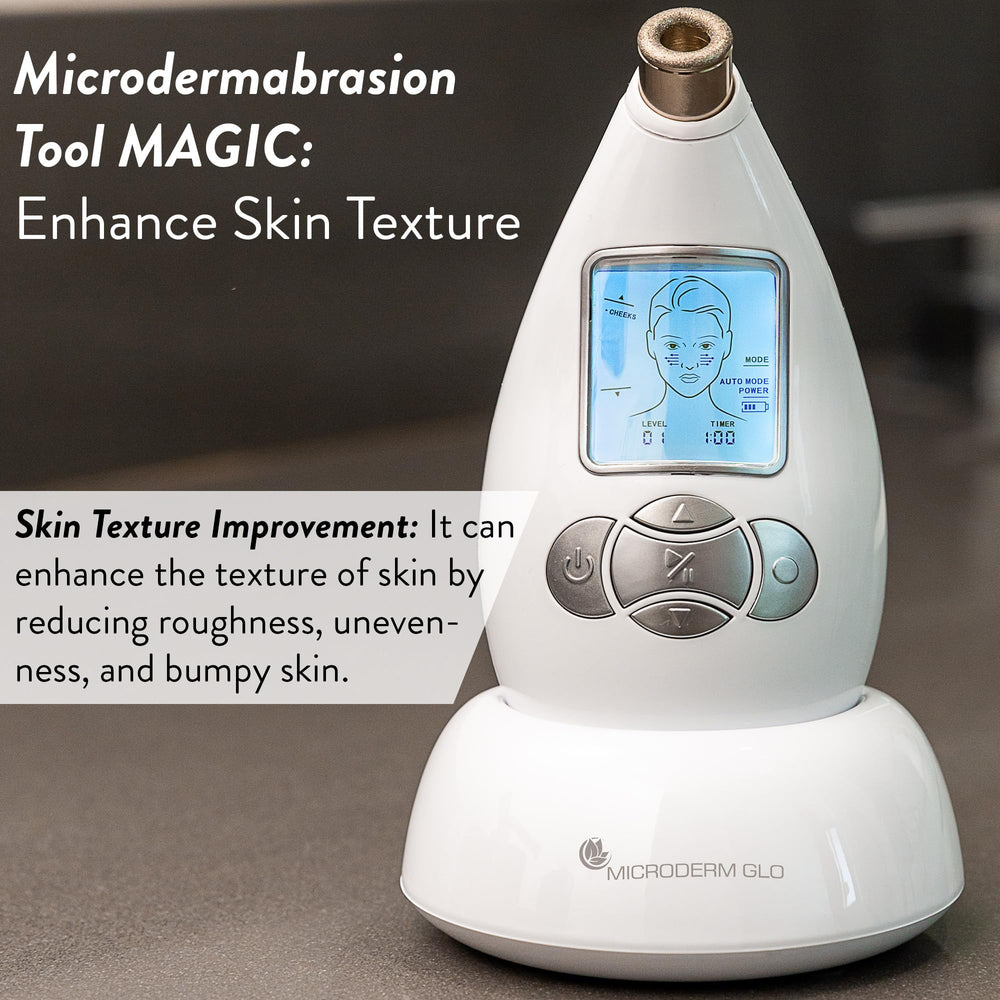 Microderm GLO: exfoliación diamante que mejora la textura de la piel.