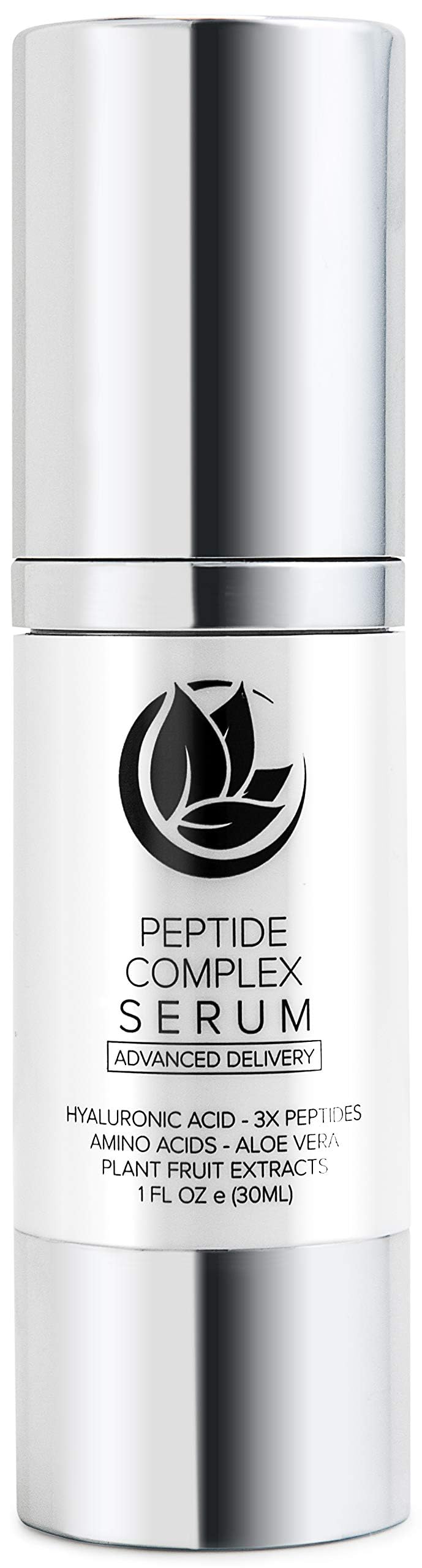 Microderm GLO serum complejo de péptidos en botella para firmeza y tono