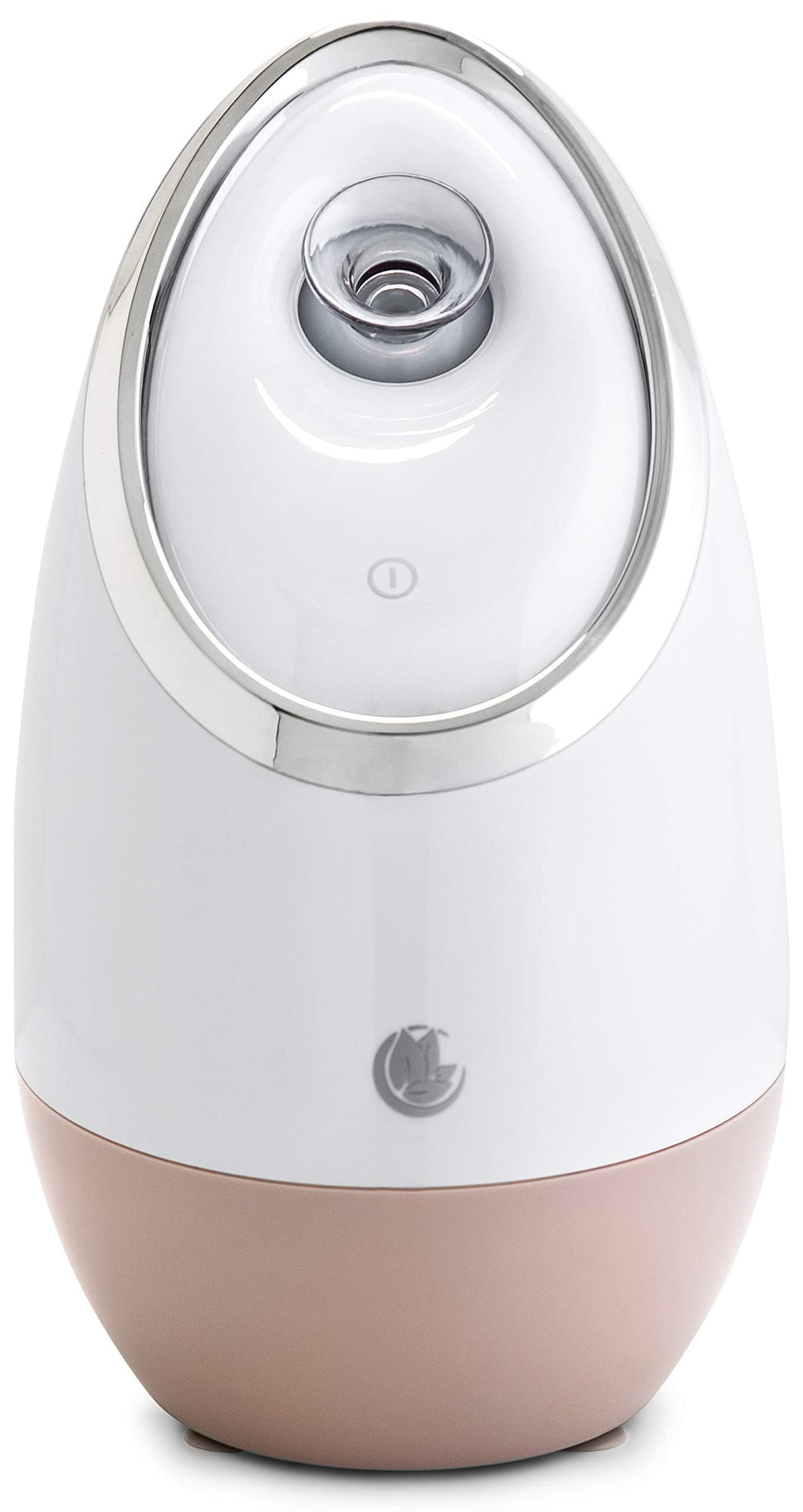 Vaporizador Microderm GLO en uso sobre el rostro para hidratación profunda.