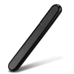MiDenso Lima de uñas de vidrio premium en estuche negro para un acabado suave.