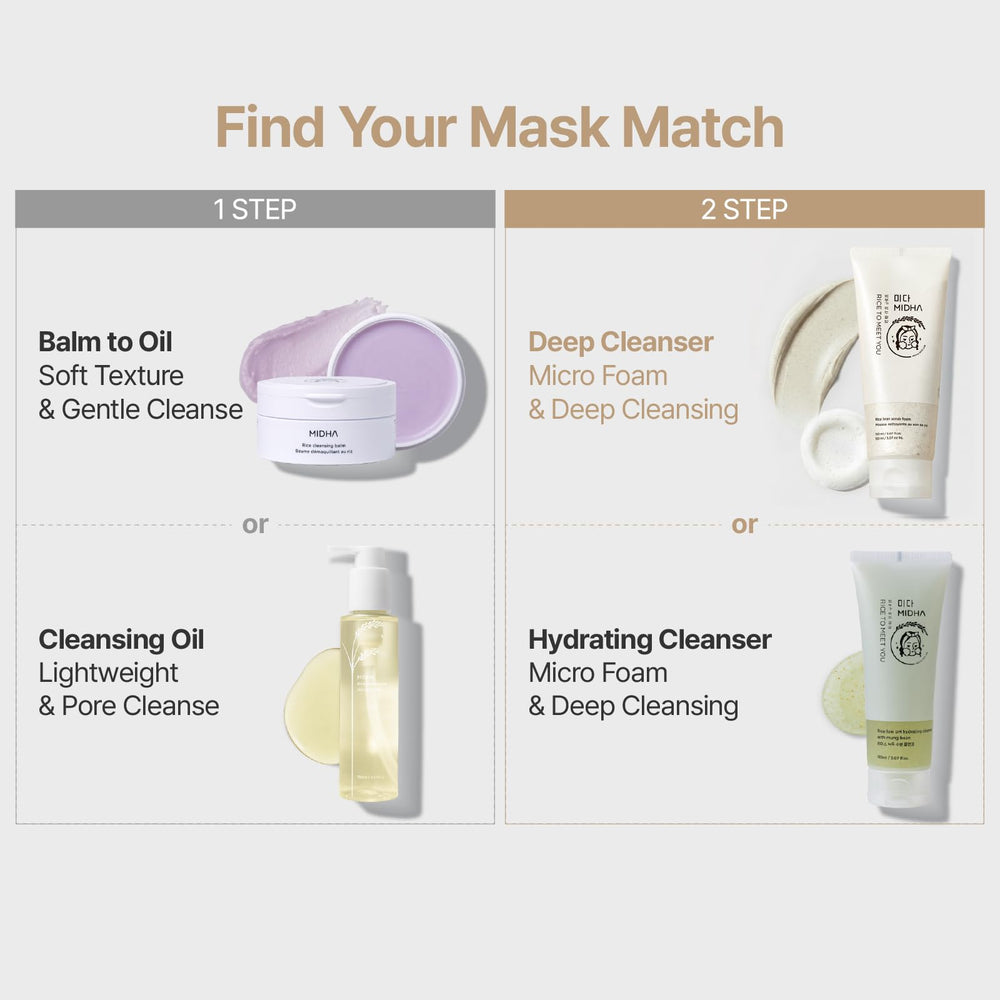 MIDHA Textura de espuma micro-cremosa para exfoliar sin irritar