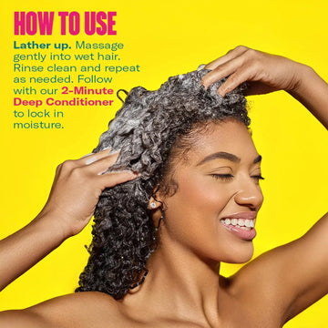 Mielle Organics Cabello enjuagado tras el lavado, sensación de limpieza y balance.