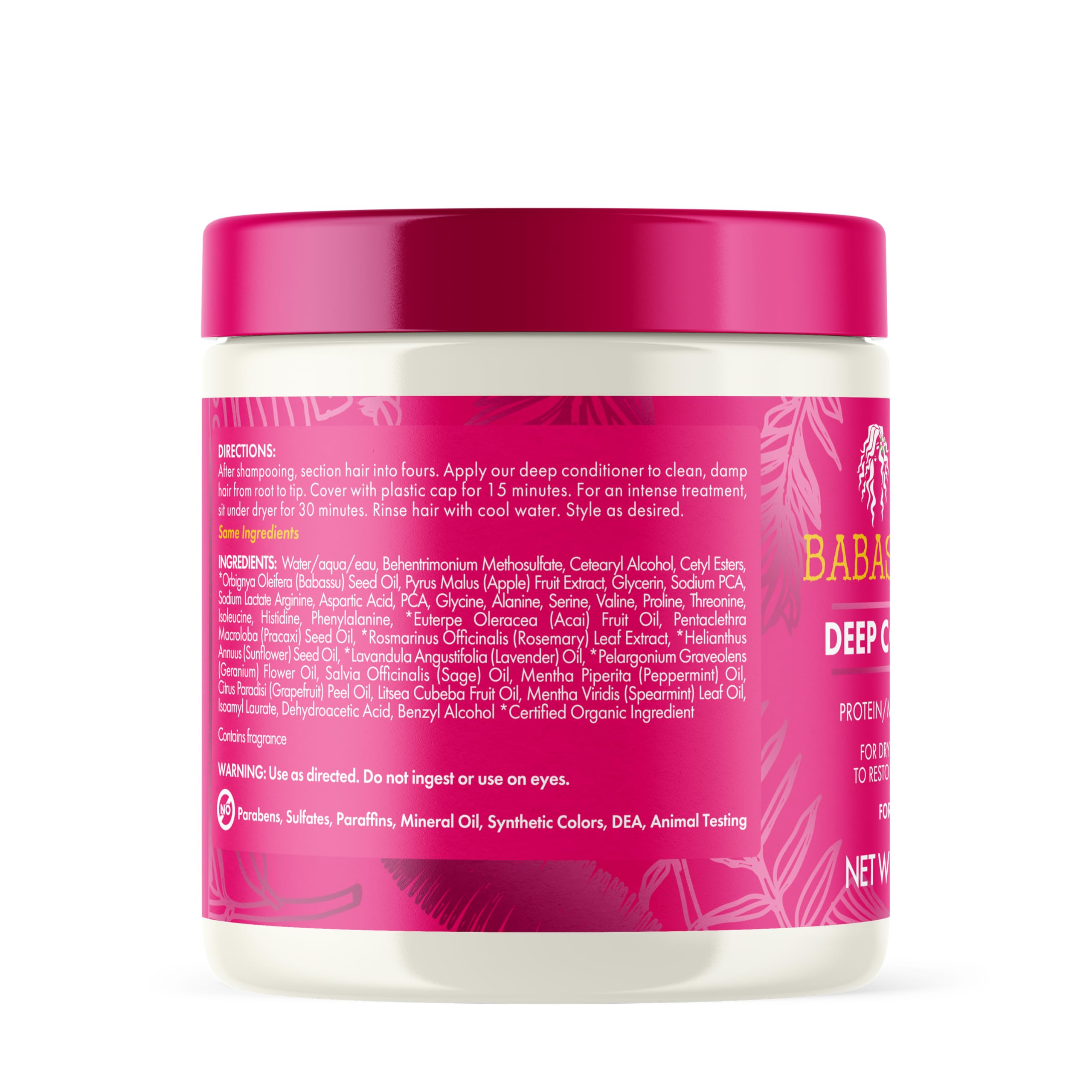 Mielle Organics Babassu Mint: aplicación con calor para tratamiento intenso y resultados posibles.